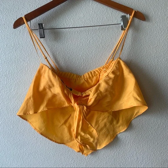 ❌SOLD❌Zara Orange Handkerchief Top Size Small - Picture 12 of 16